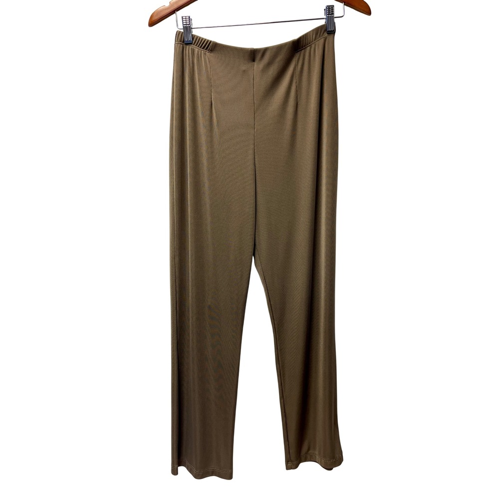Easywear by Chico's Knit Pants 1 M Straight Leg Travel Capsule 90s Comfy Office